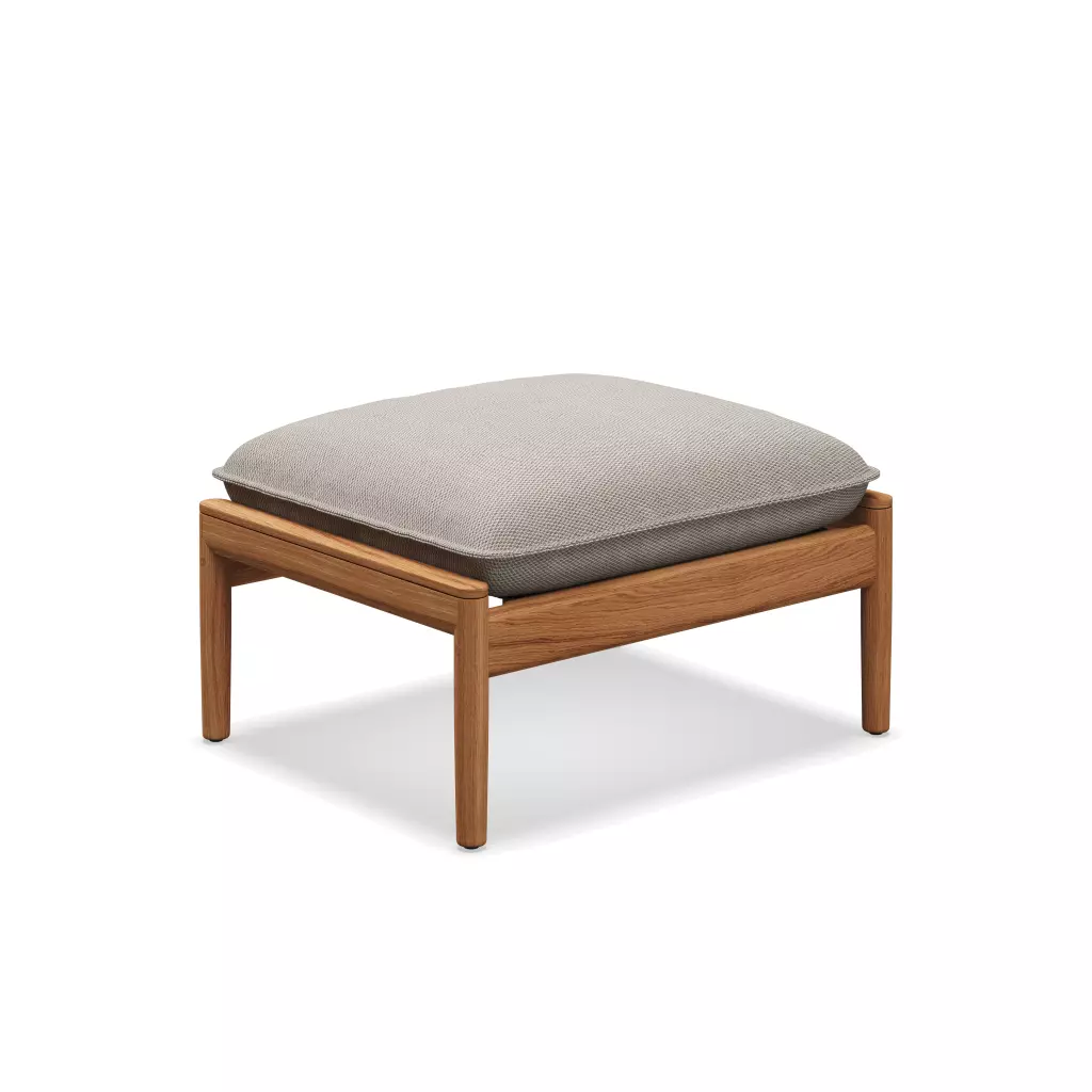 outdoor teak ottoman