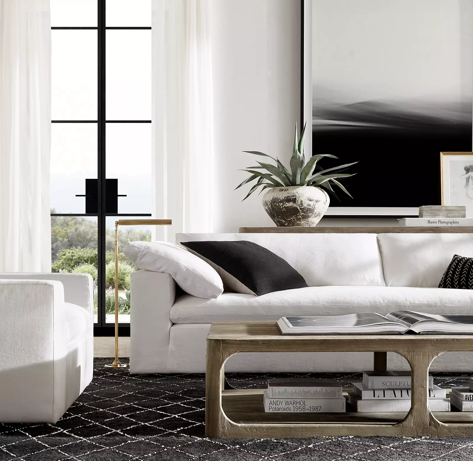 RH Cloud Bench Seat Sofa