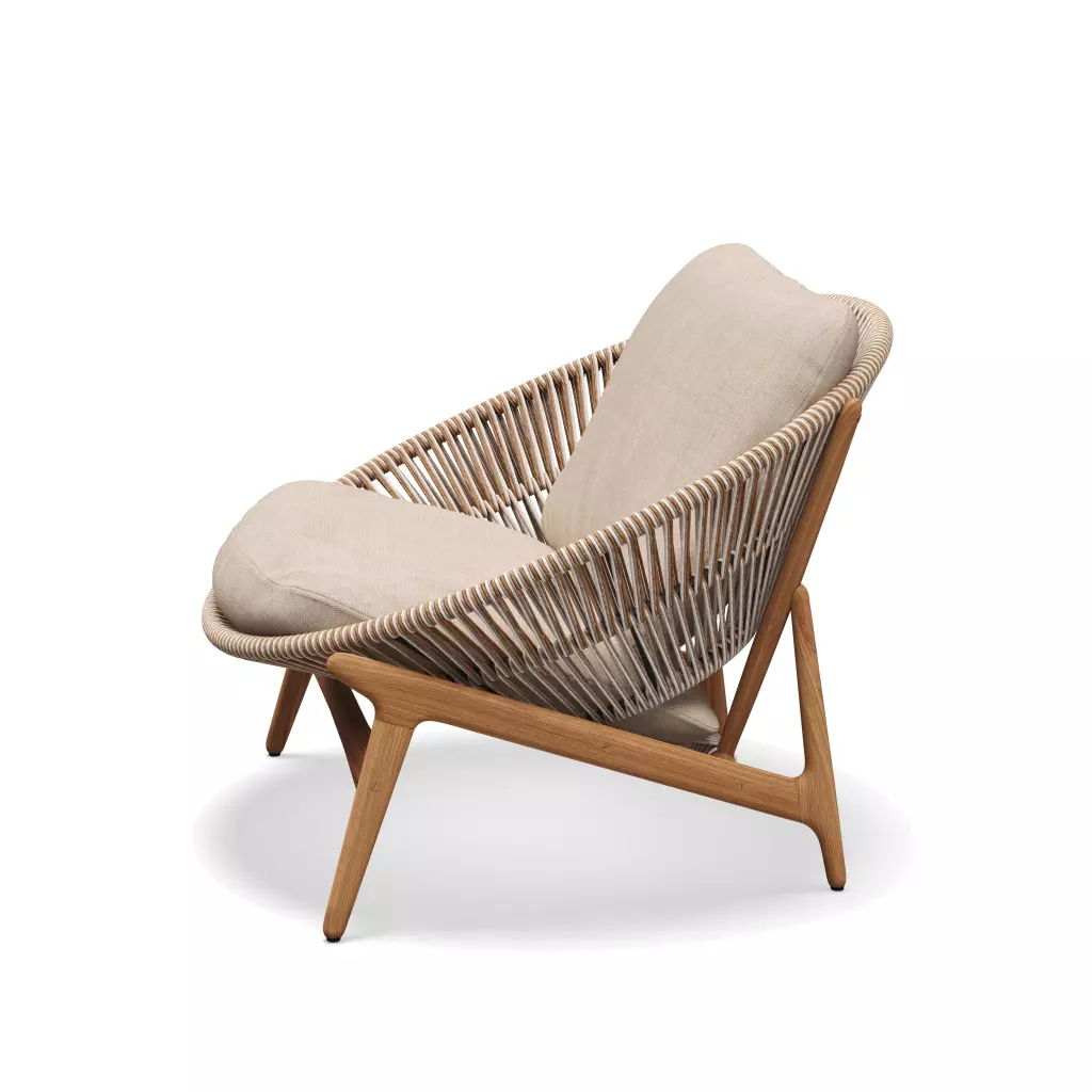 outdoor teak lounge chair