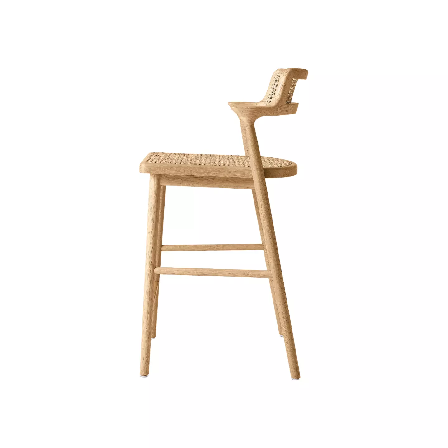 wood and leather counter stools