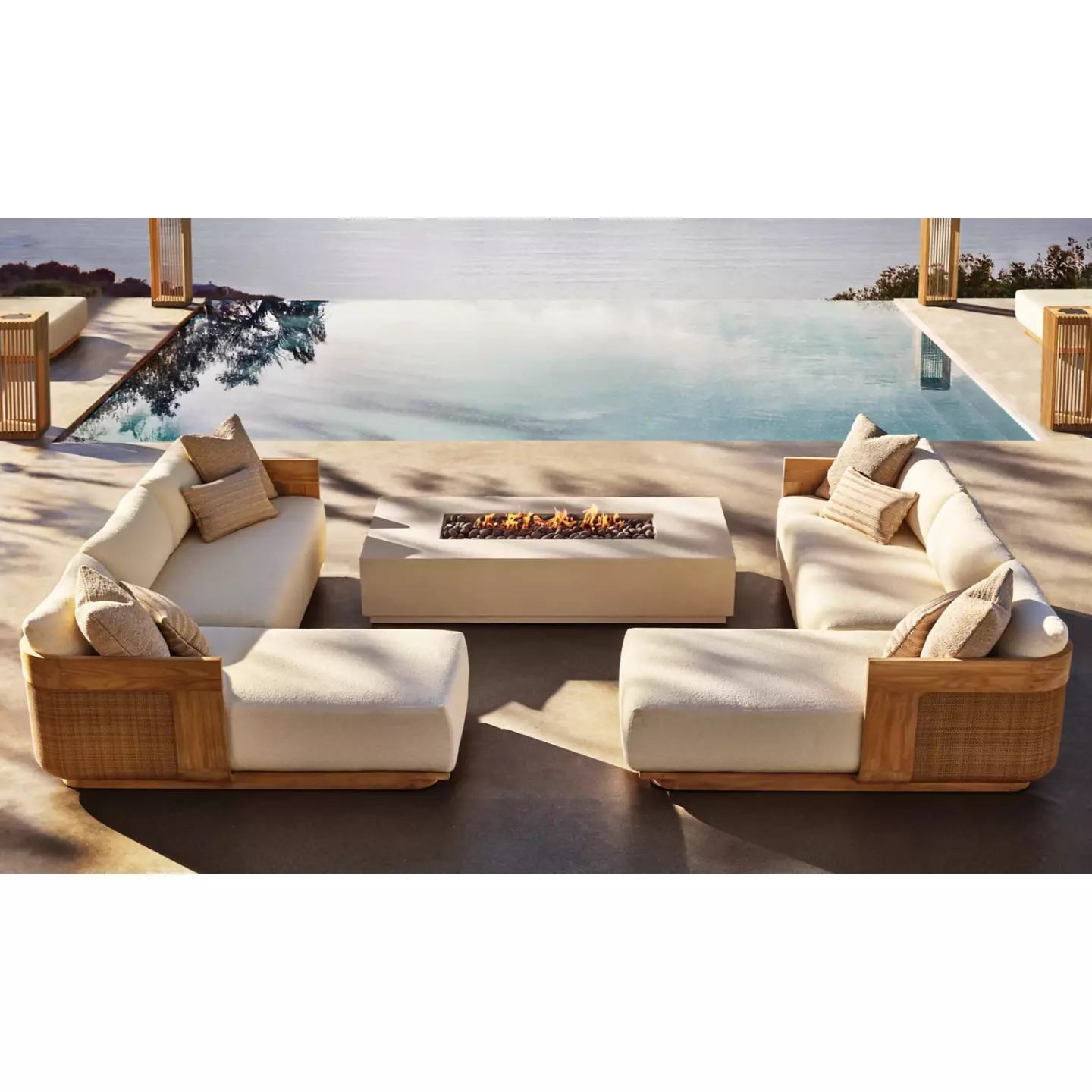 outdoor solar floor lamp