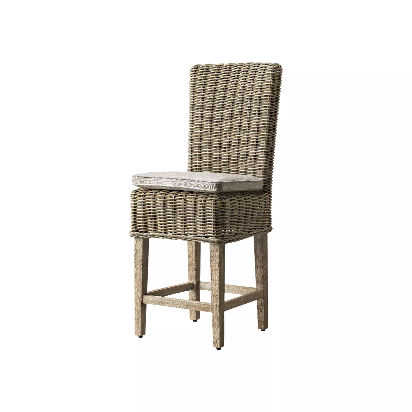 woven rattan counter stools