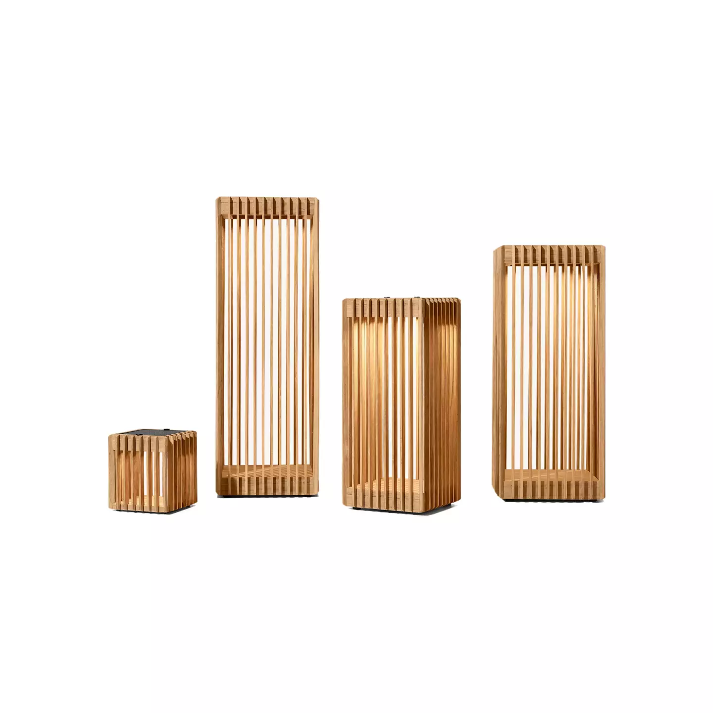 teak wood floor lamp