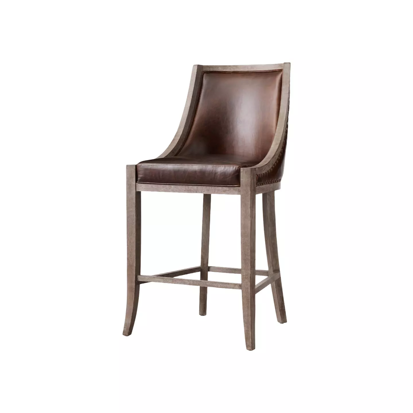 brown leather bar stools with backs