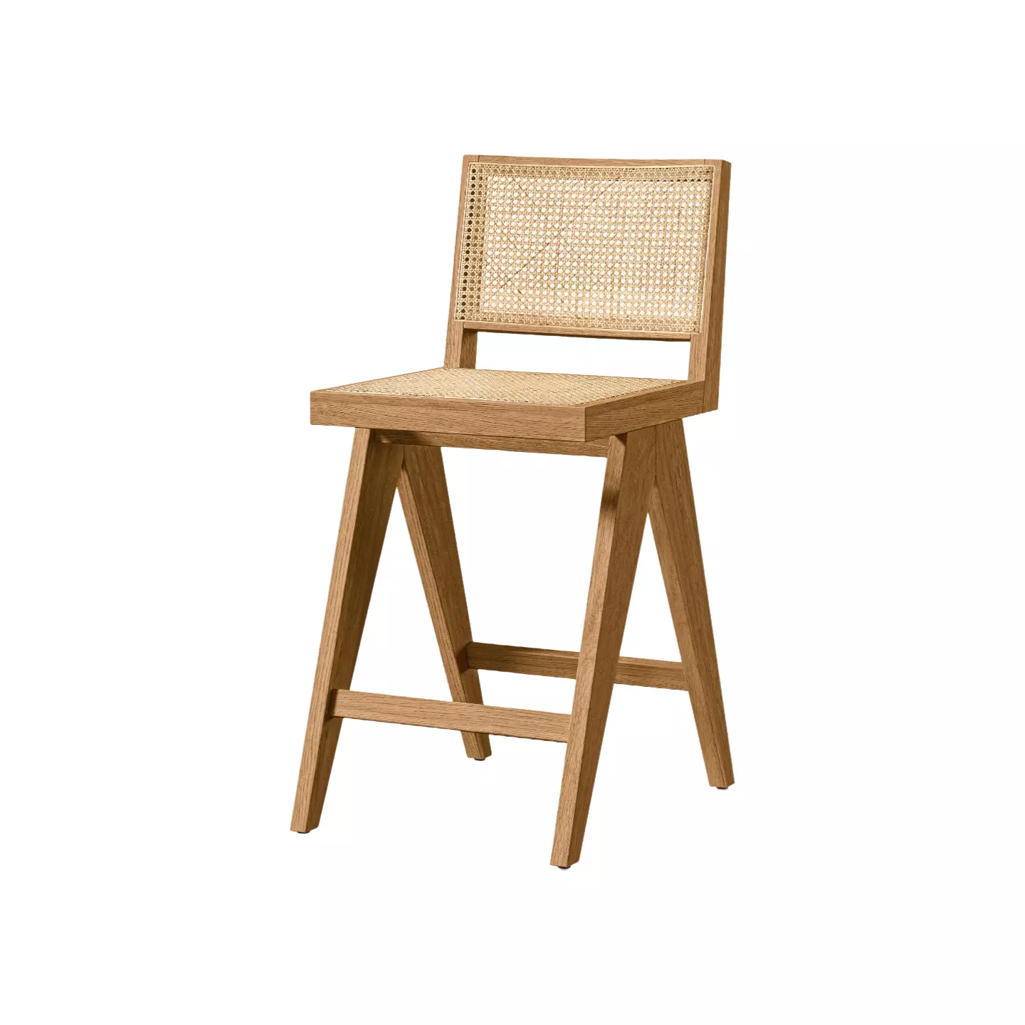 woven leather counter stool