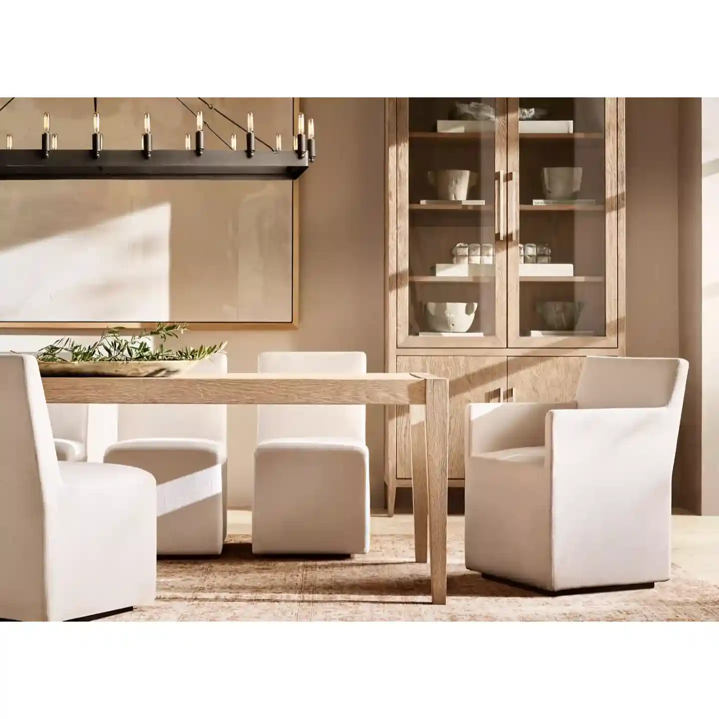 6 fabric dining chairs