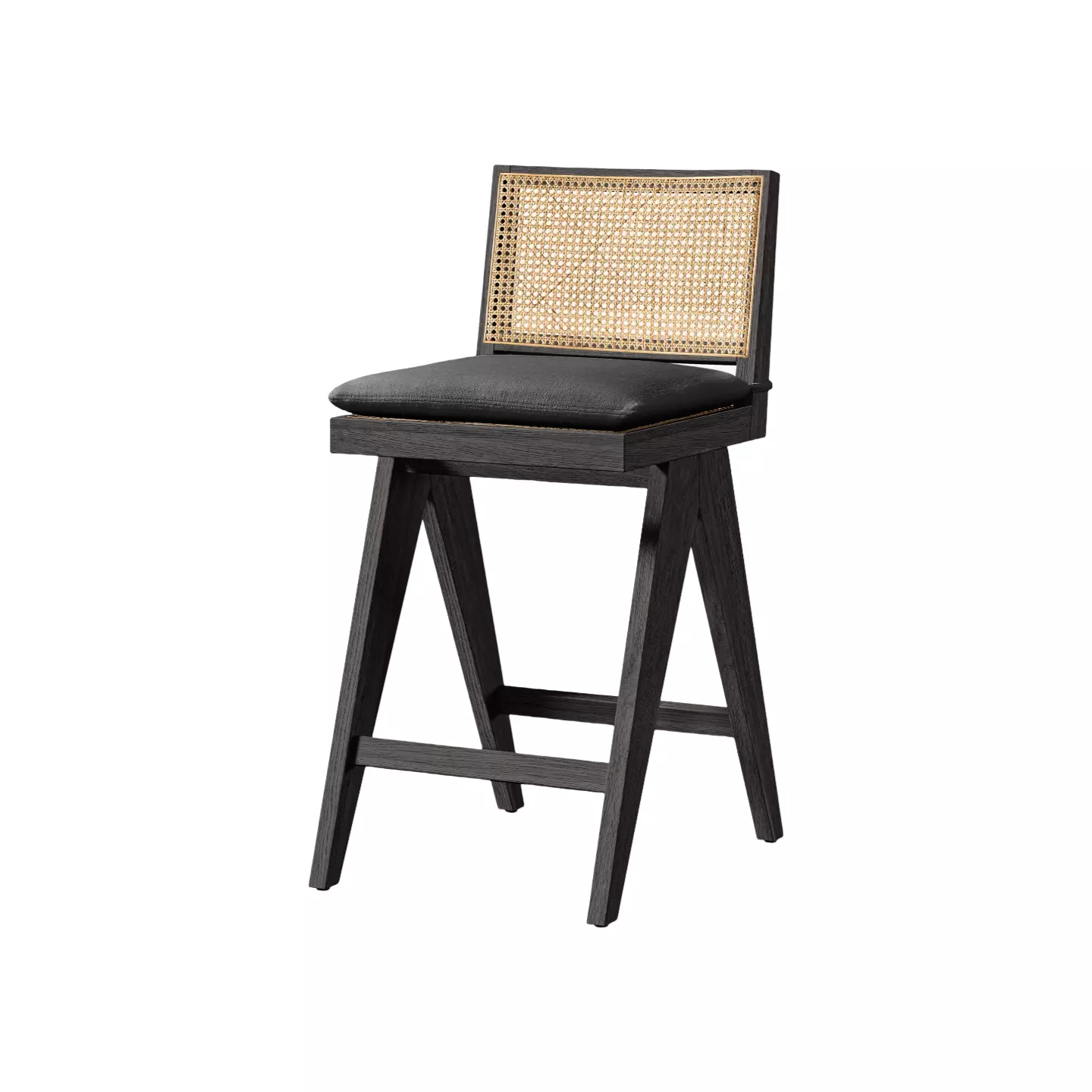 wood and faux leather bar stools