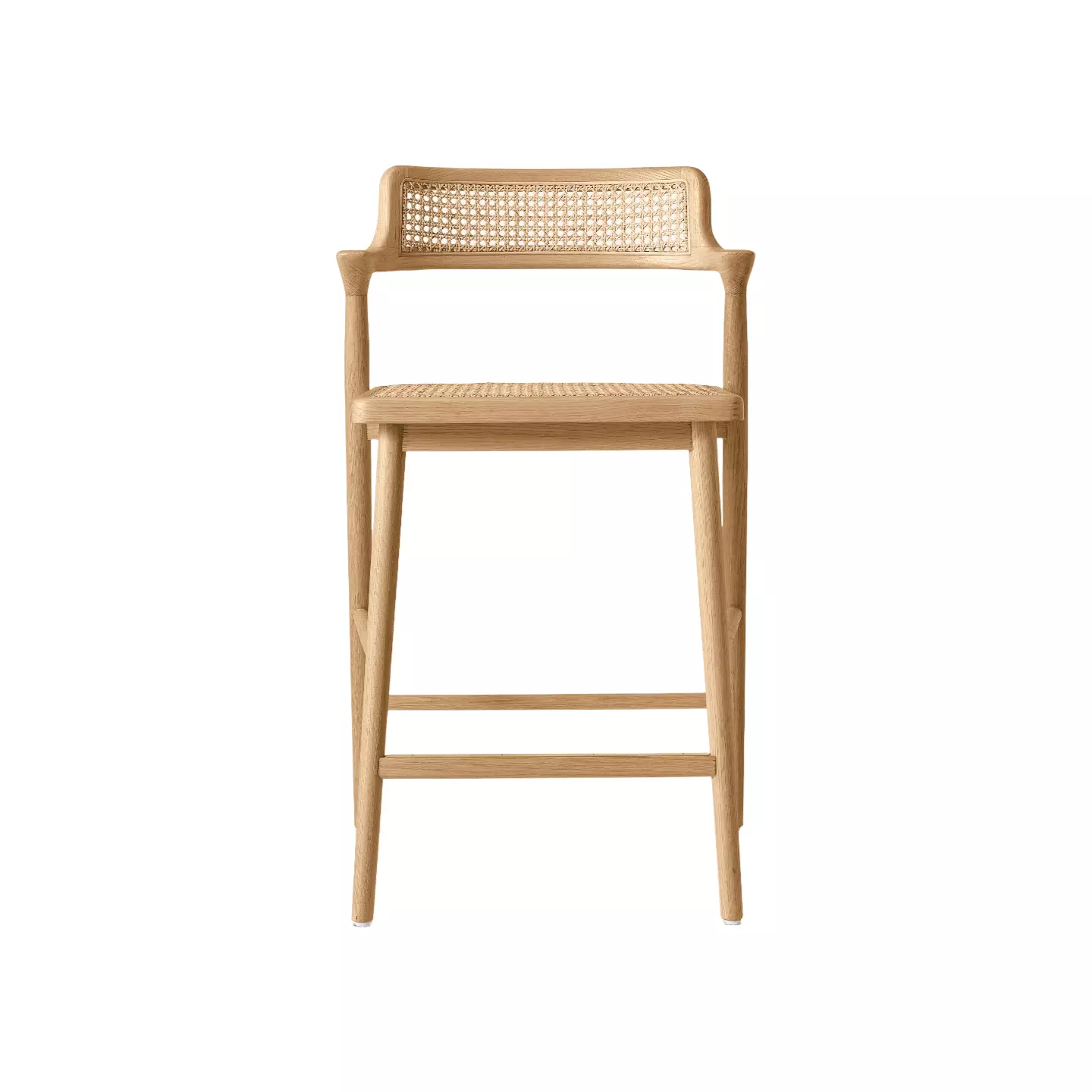 solid wood and leather bar stools