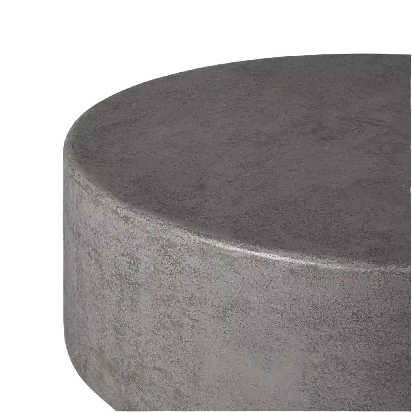 concrete round coffee table