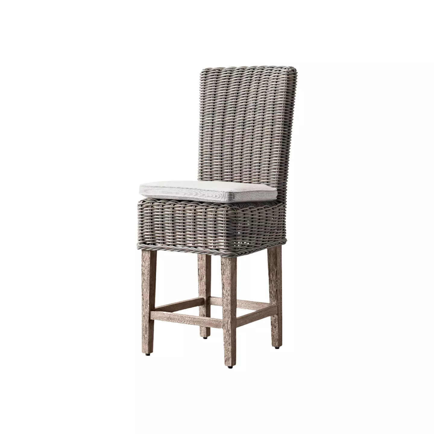 rattan garden stool