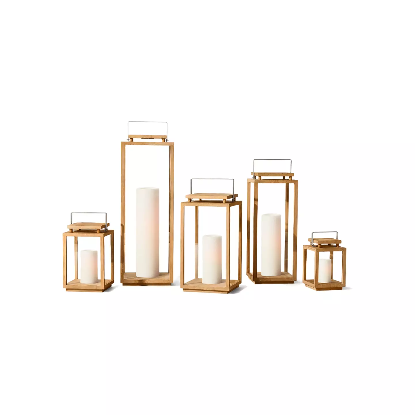 outdoor teak lanterns