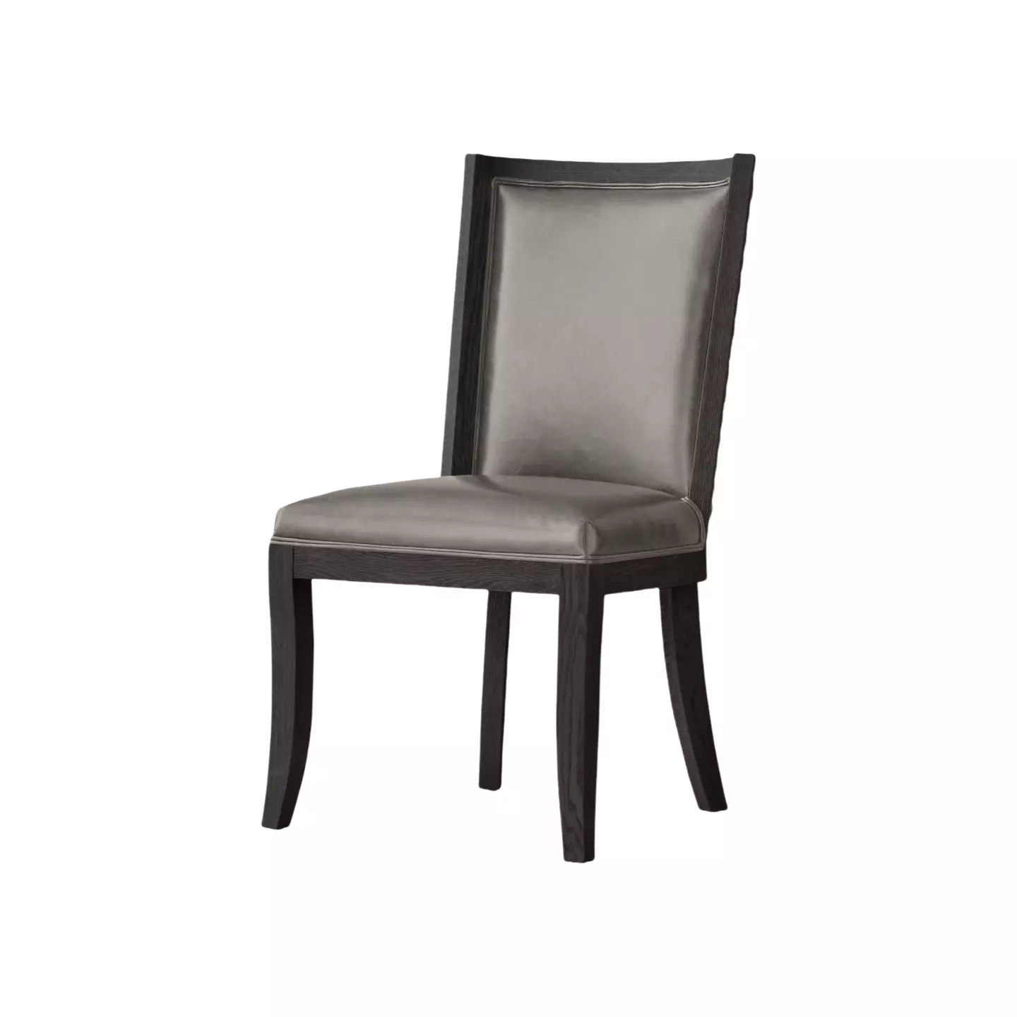 wood and leather dining chair