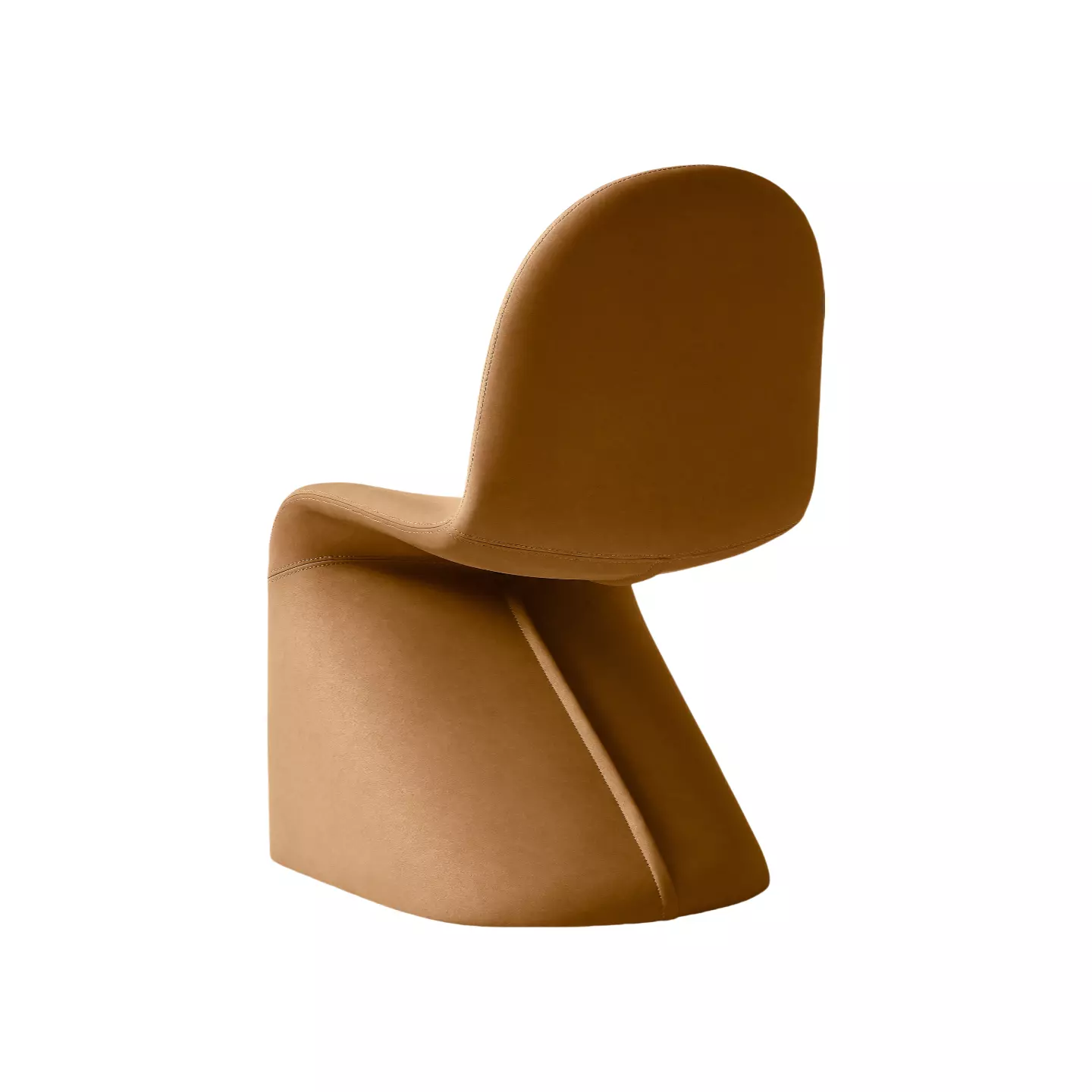 rh leather dining side chair