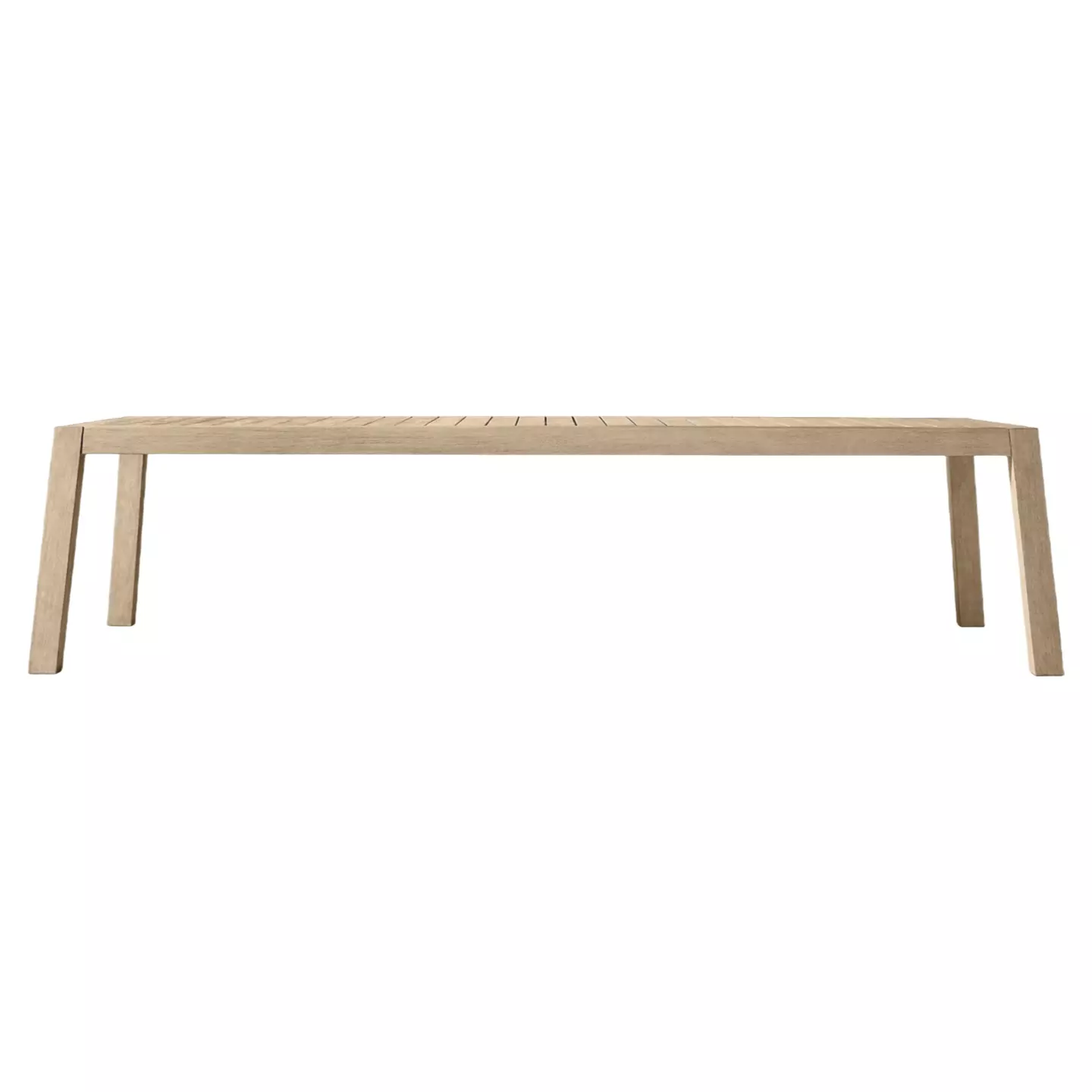 outdoor wood rectangular dining table