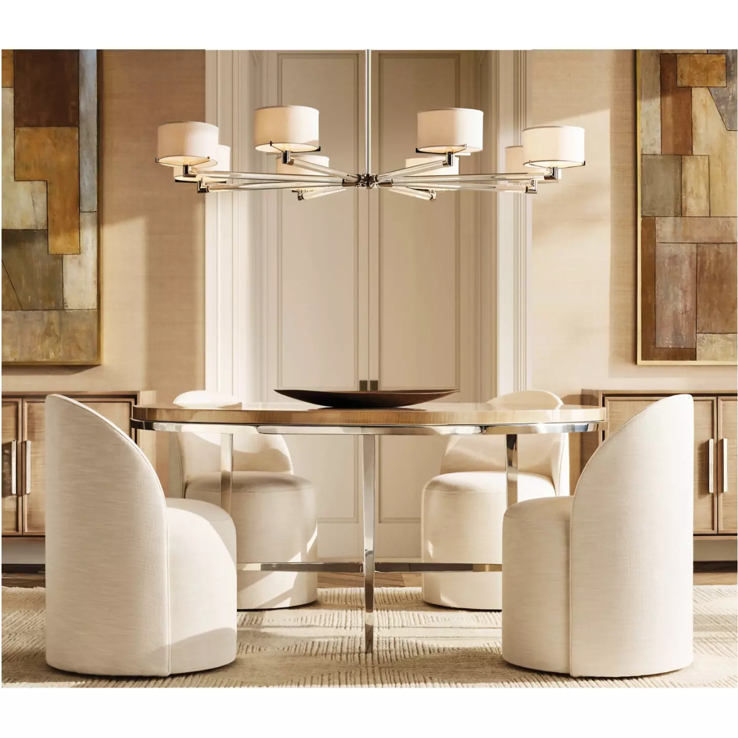 round contemporary dining table