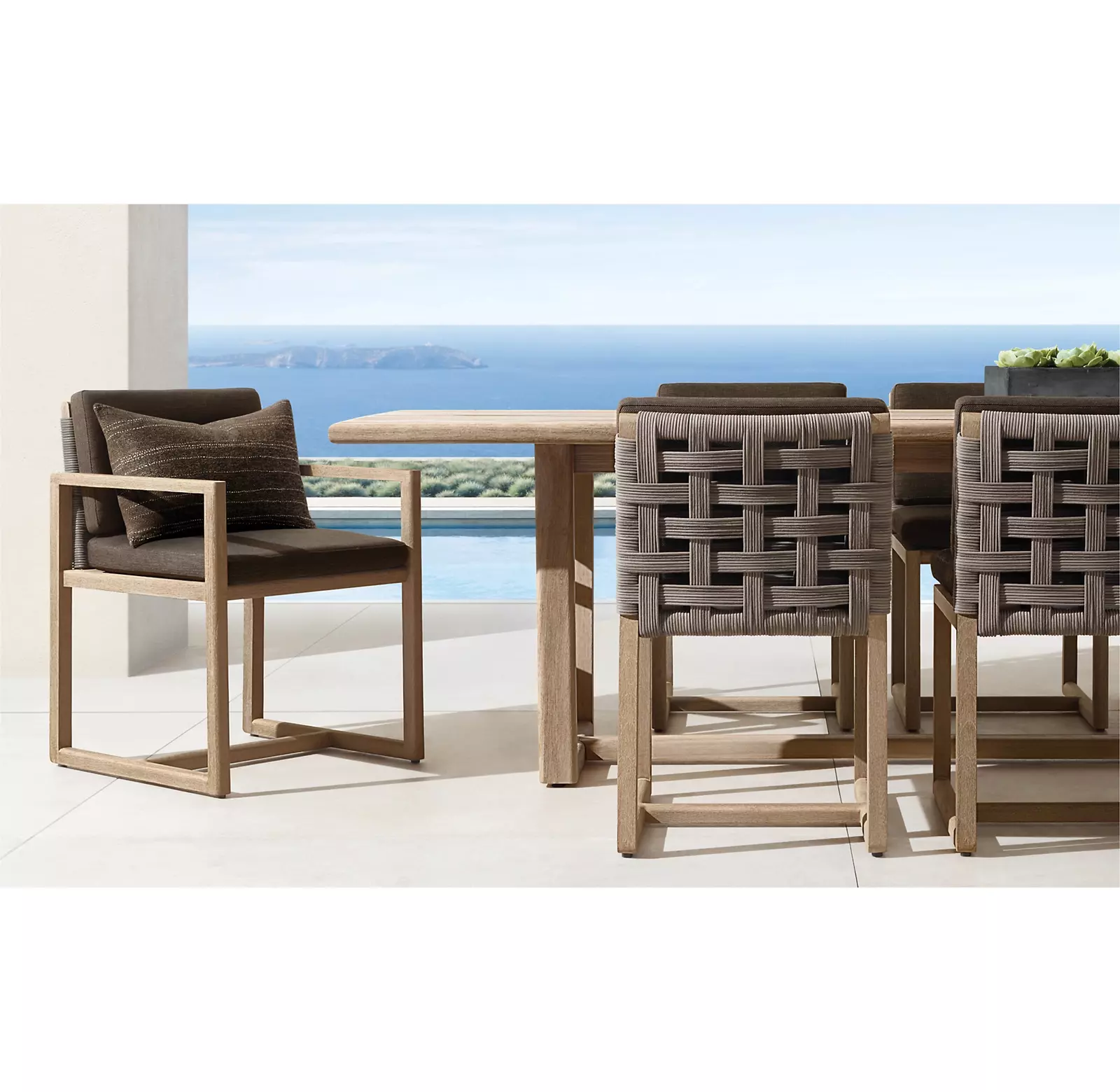 restoration hardware outdoor dining table