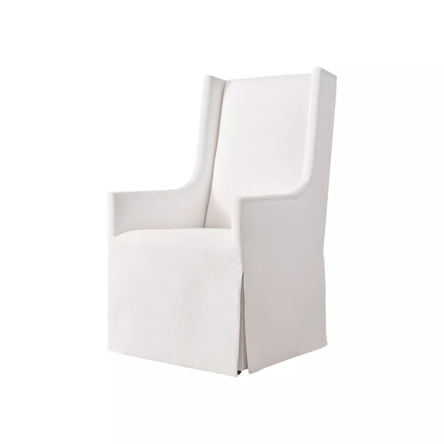 Ames Skirted Fabric Dining Armchair