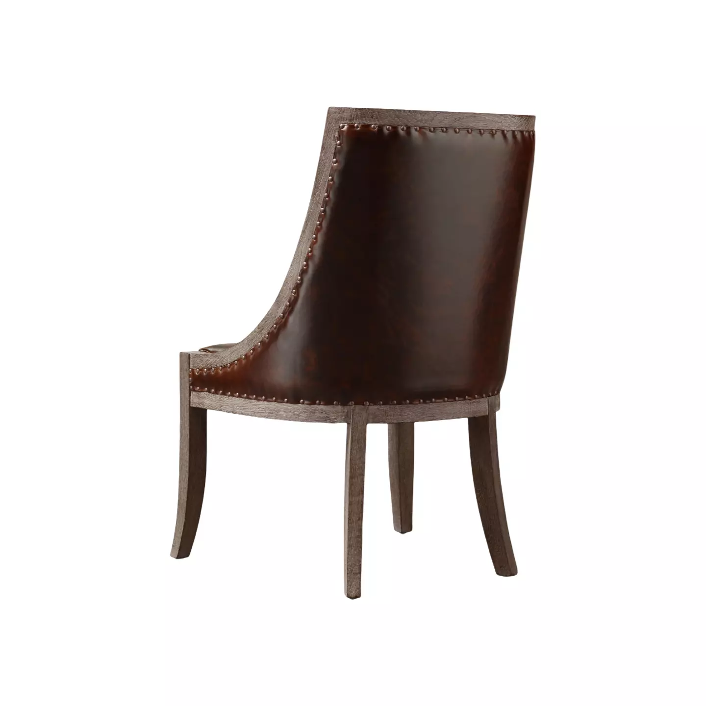 brown leather chair