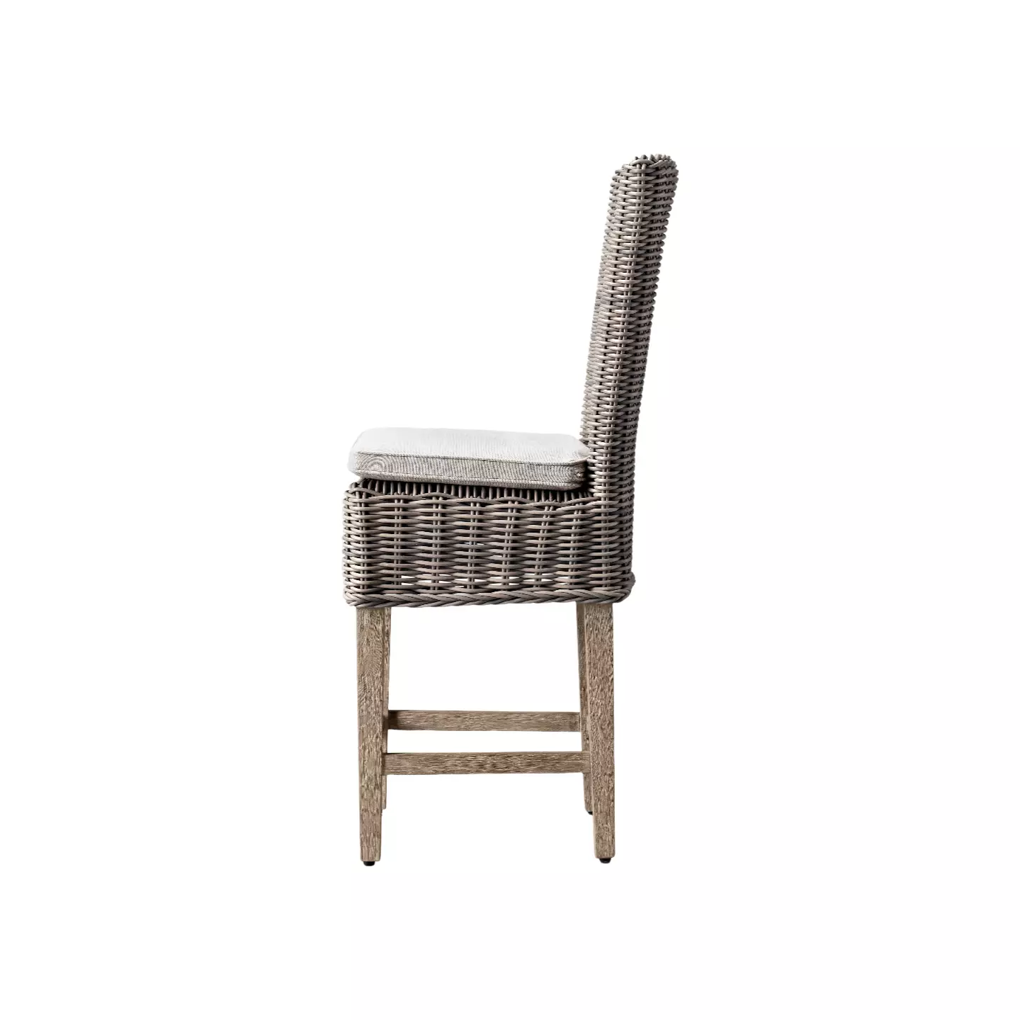 rattan and black counter stools