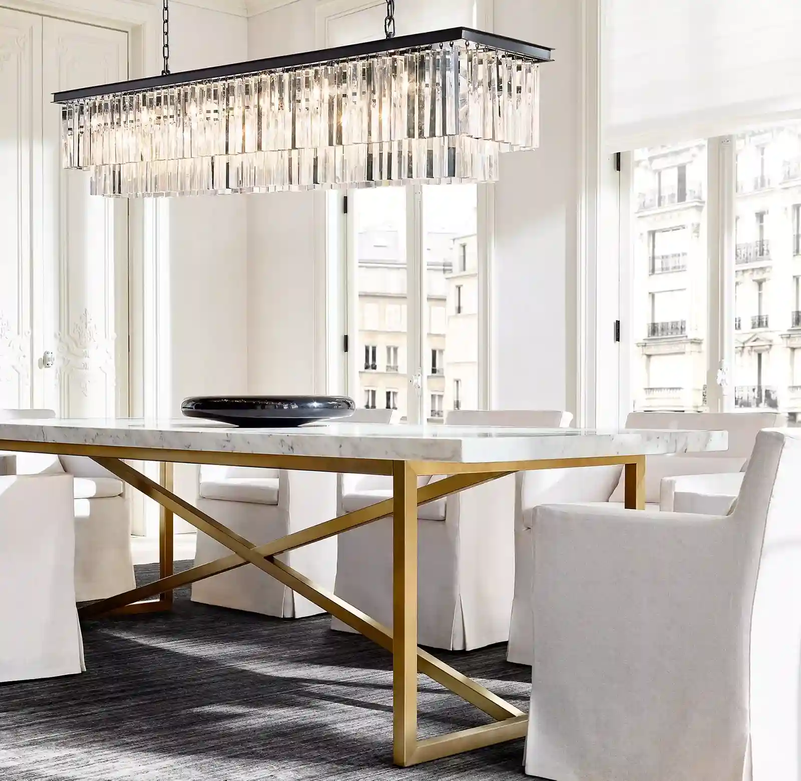 marble top dining table set