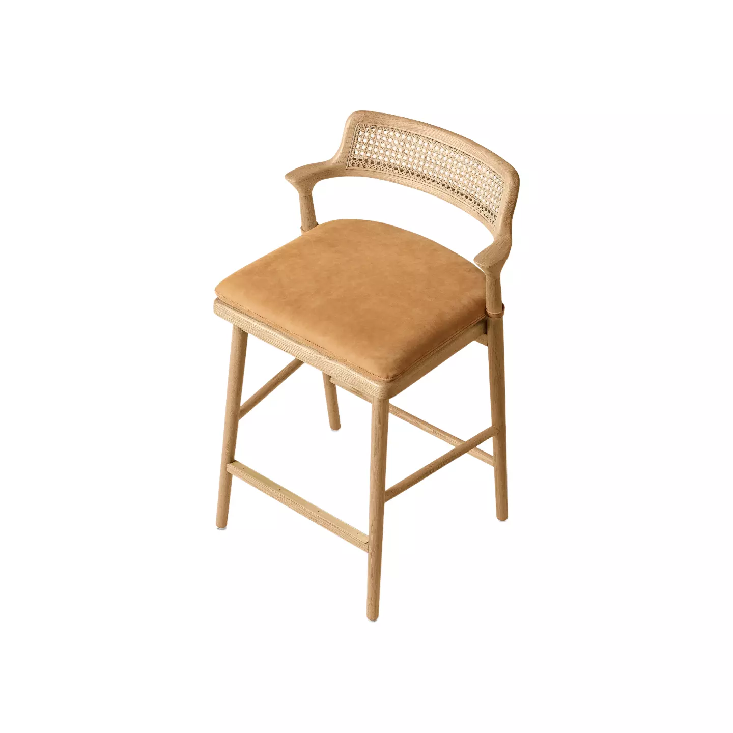 wood and leather bar stools with backs