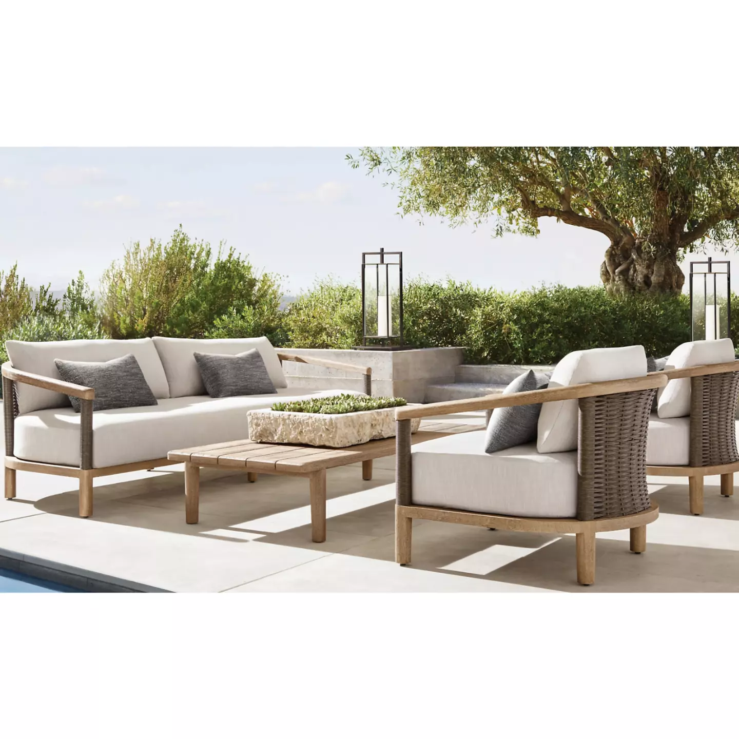 teak garden coffee table