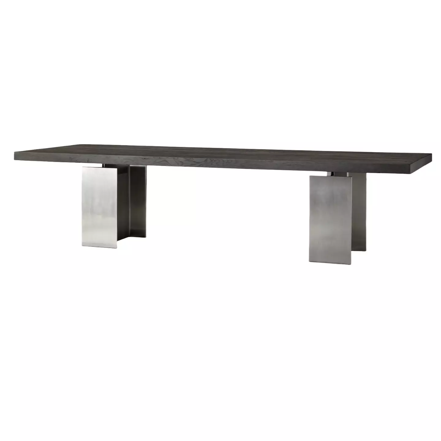 reclaimed oak plank rectangular dining table