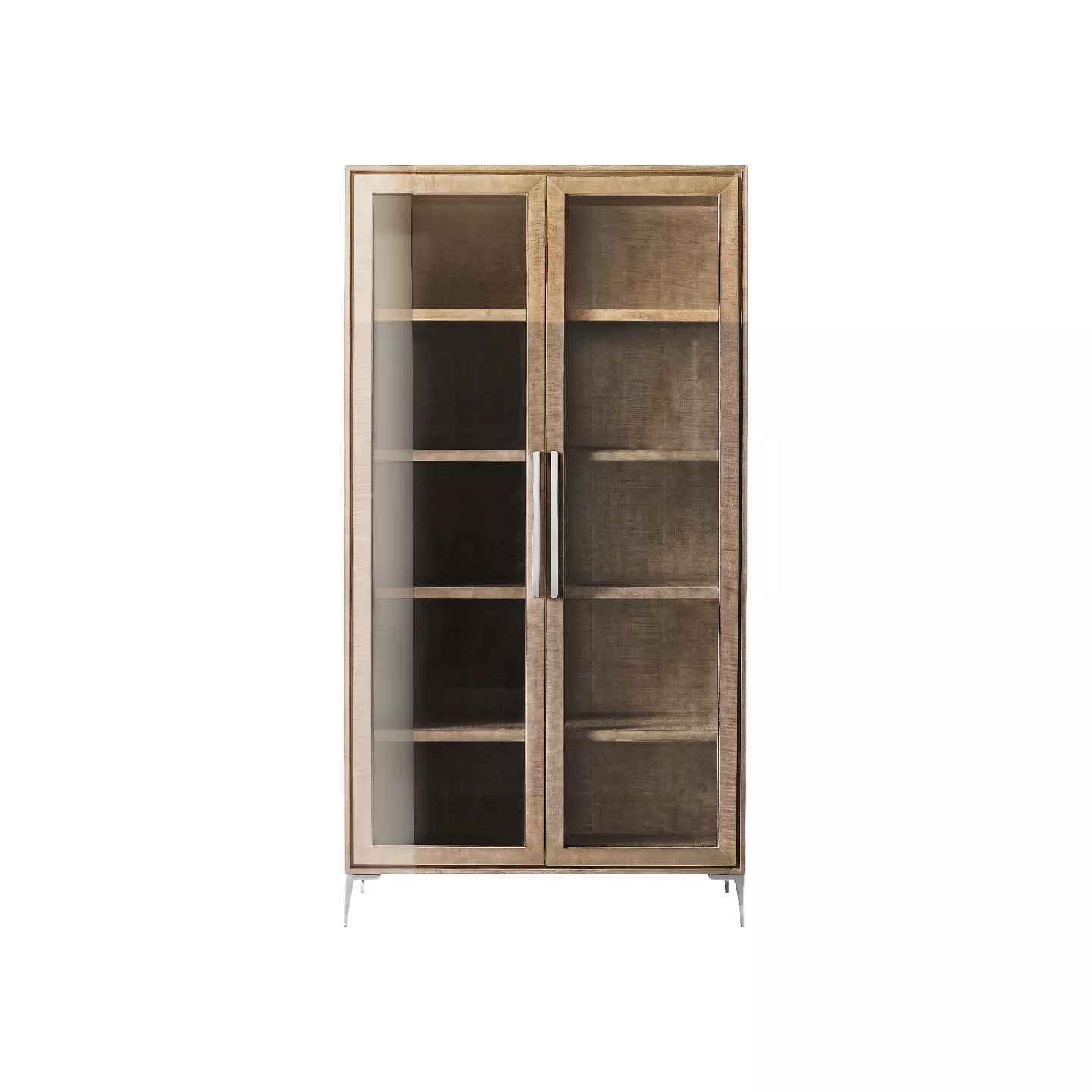 tall glass display case