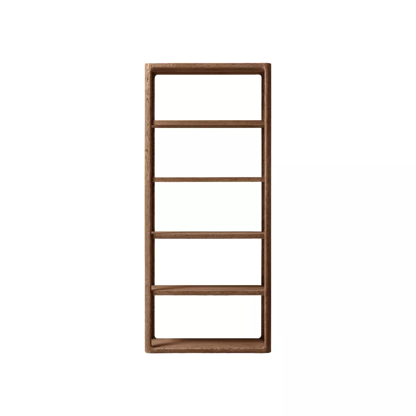 black and wood shelving unit