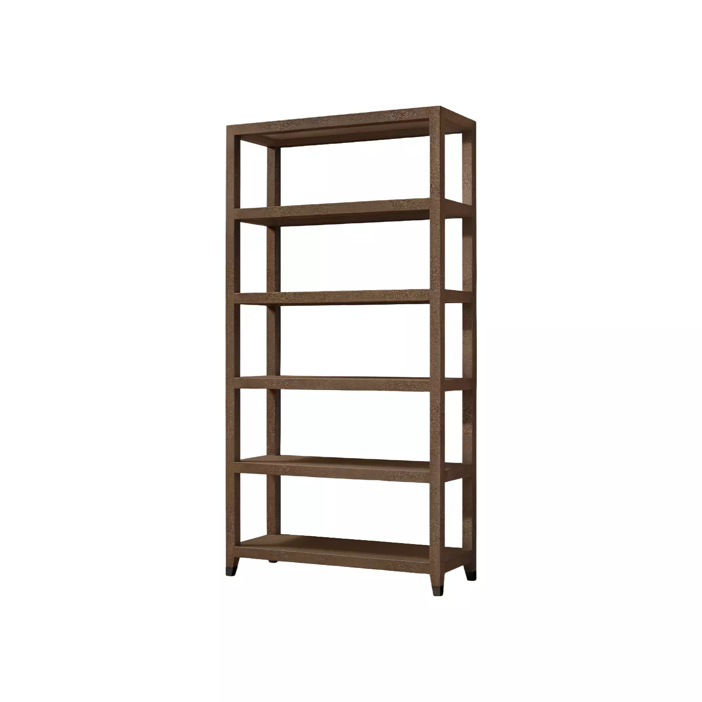 metal and wood shelving unit