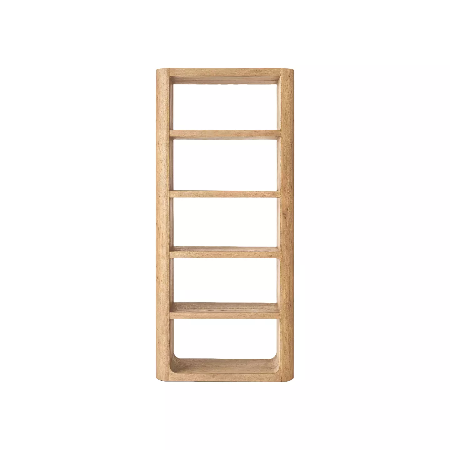 light wood shelving unit