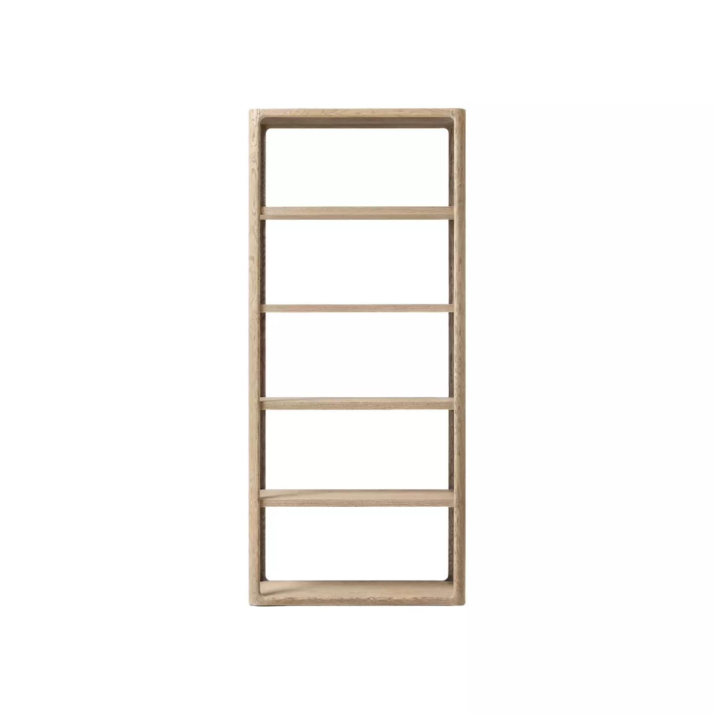 light oak shelving unit