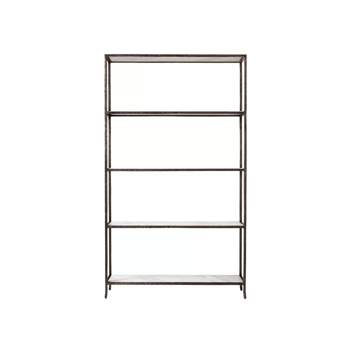 marble shelf with brass