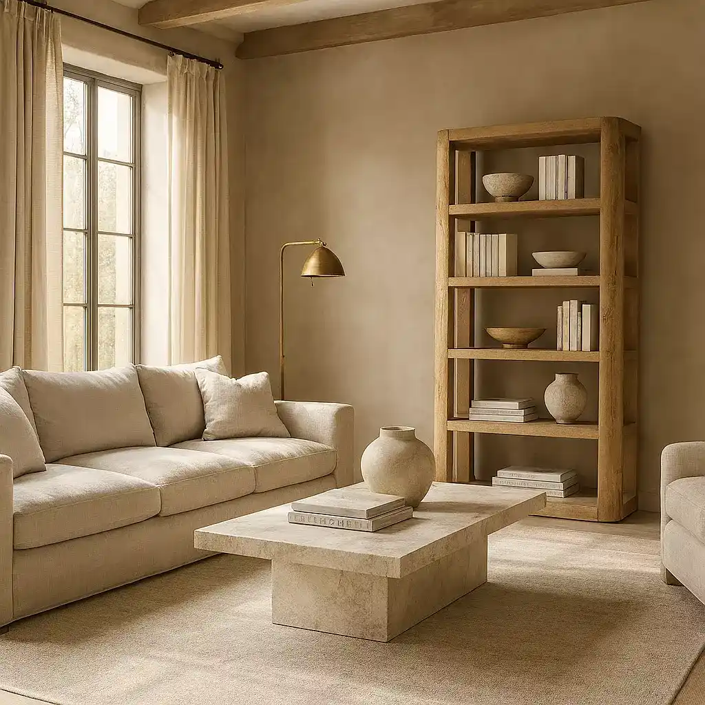 wooden shelves for living room