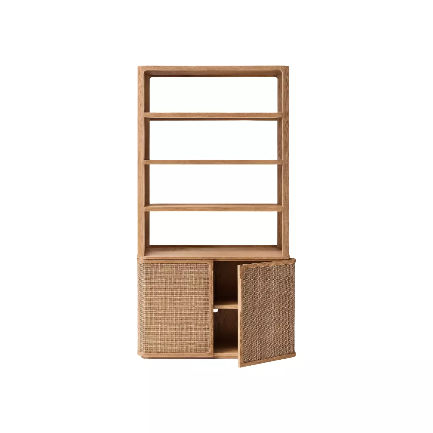white oak hutch