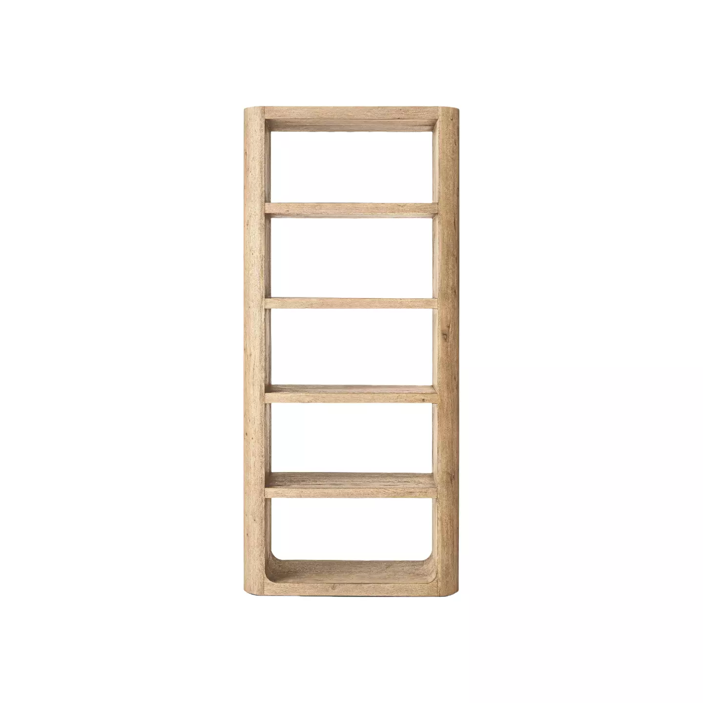 light oak shelving unit