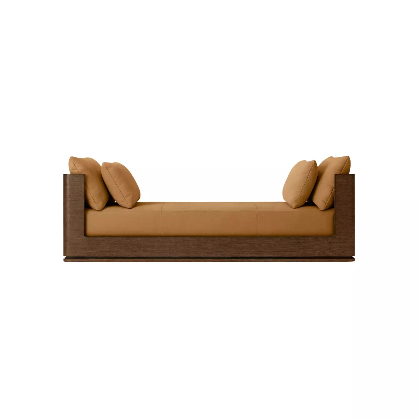 wood chaise