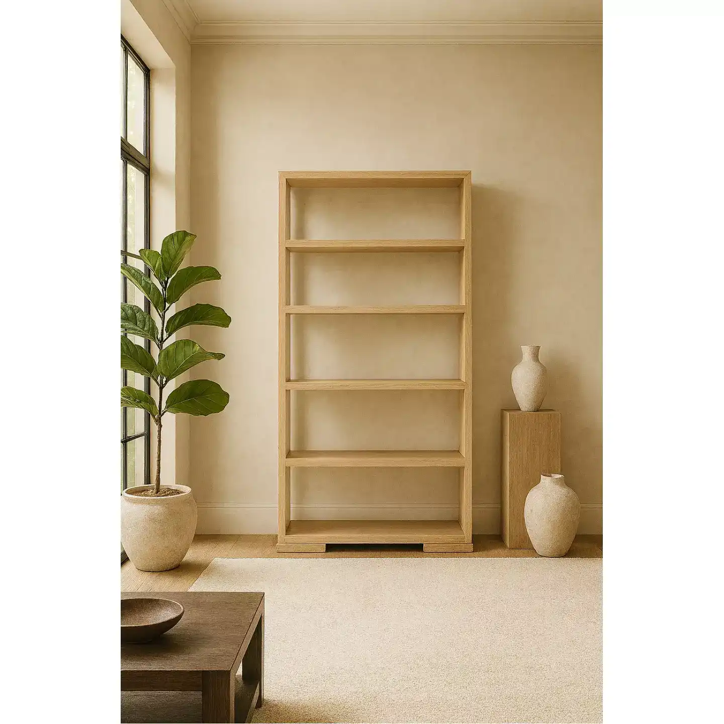 rh open shelving