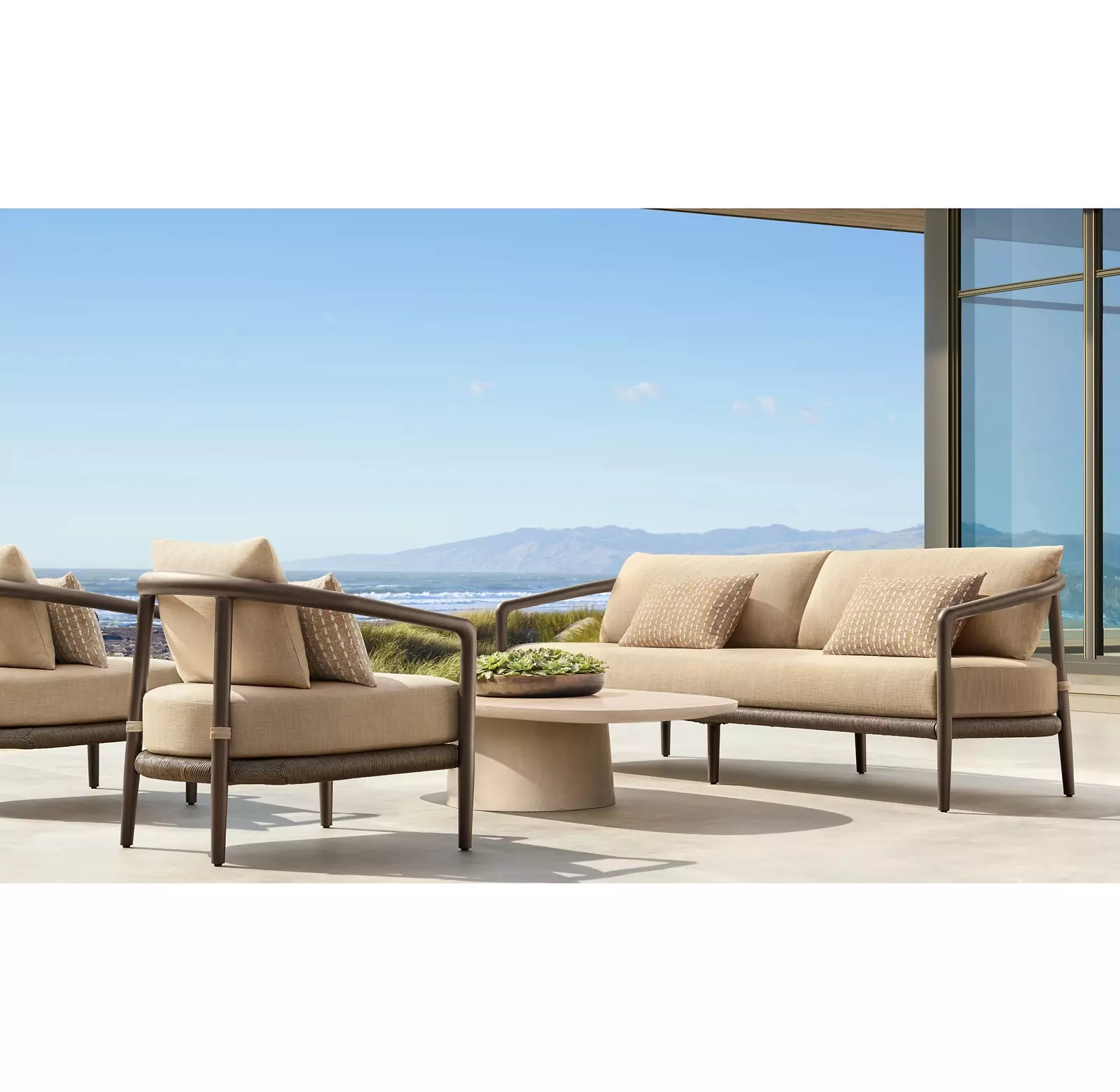 aluminum outdoor sofa set