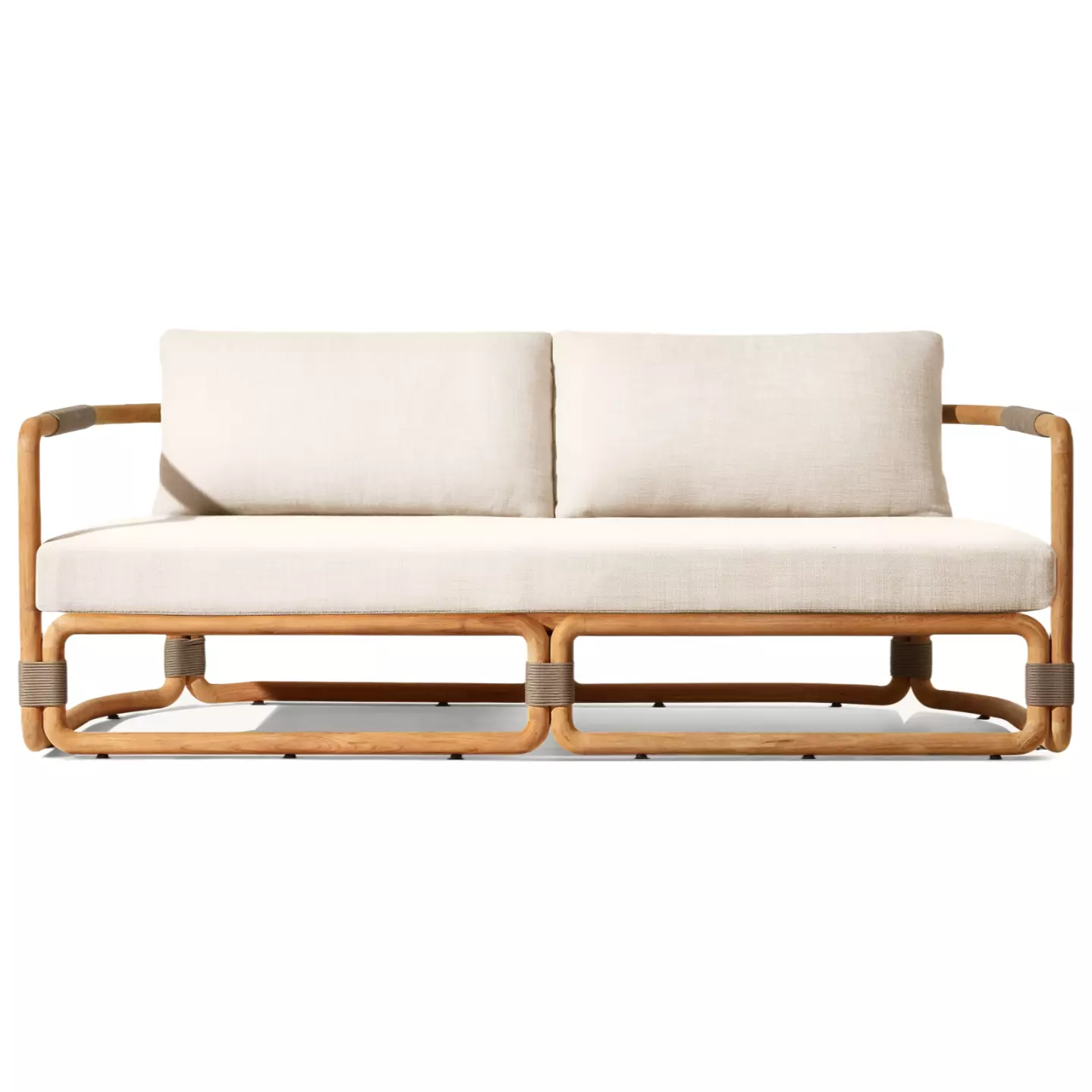 teak sunbrella sofa