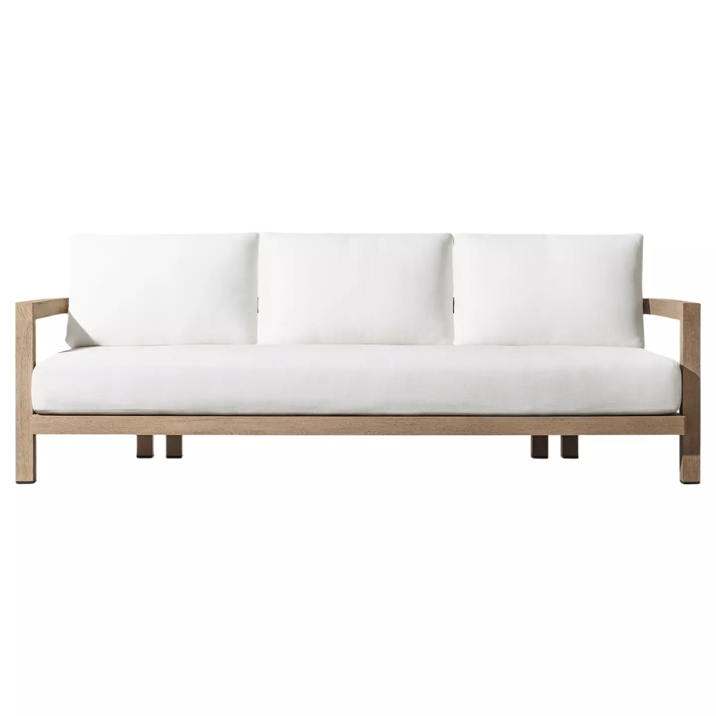 modern teak outdoor sofa