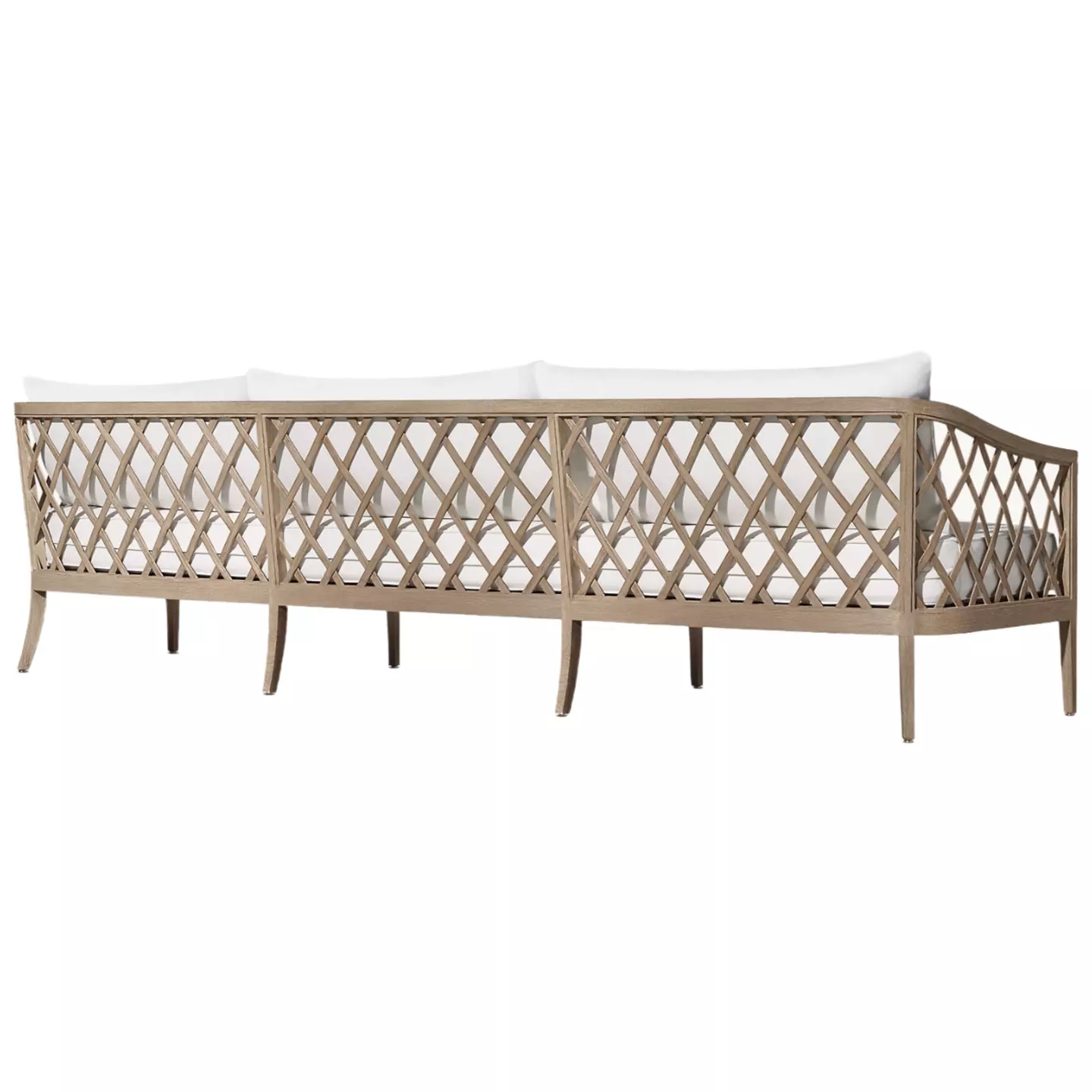modern teak outdoor sofa