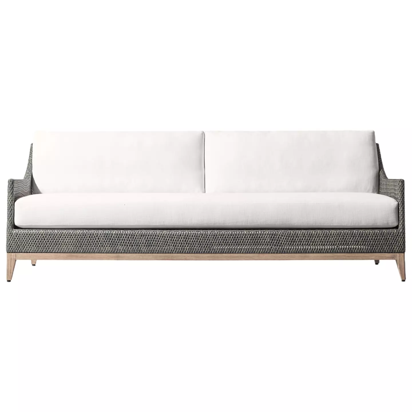 outsunny rattan 2 seater sofa