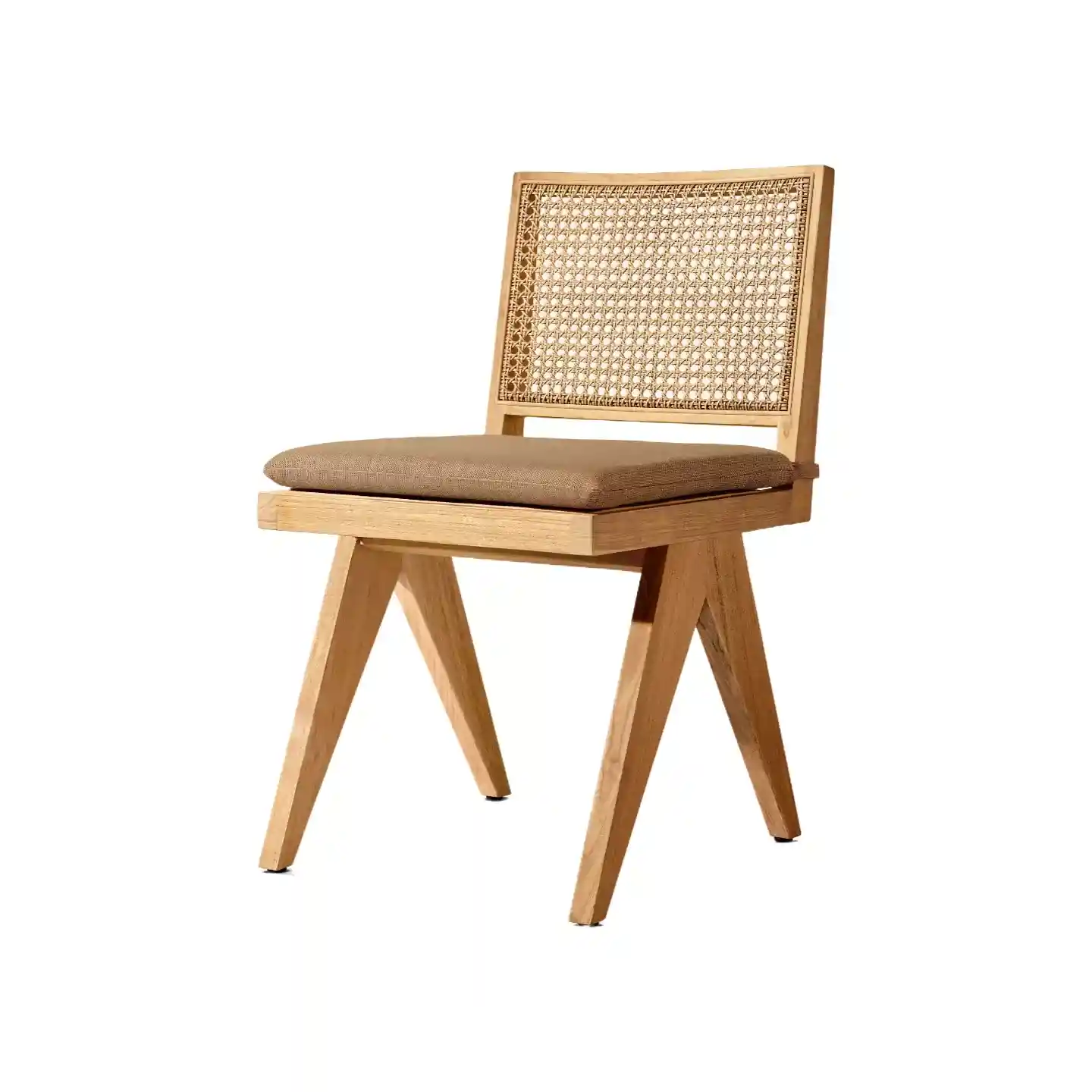 solid teak bistro dining chair for patio