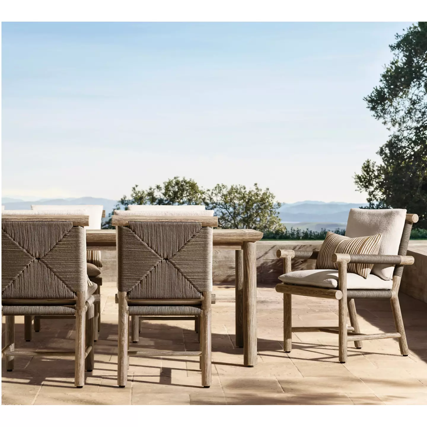 teak garden dining table and chairs