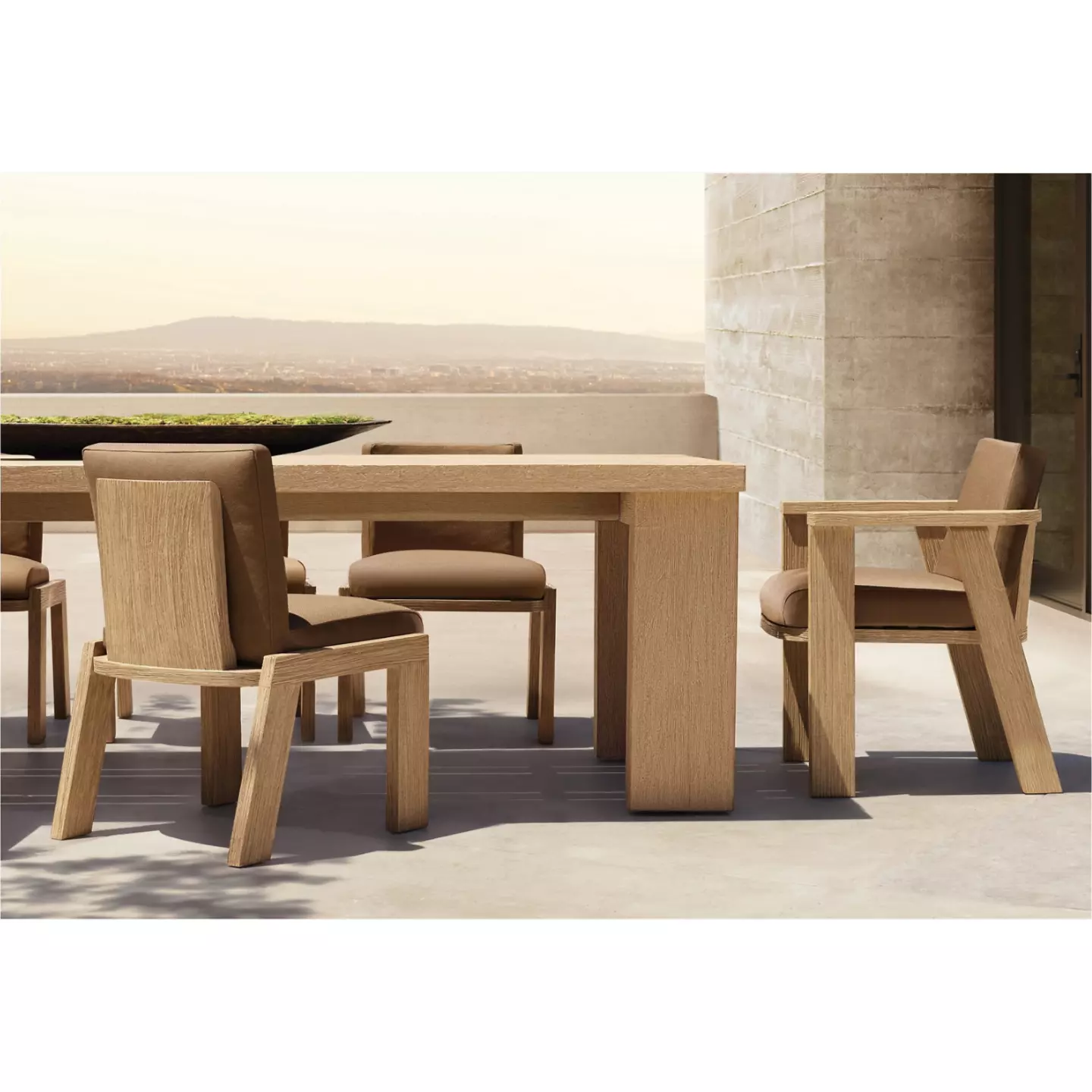 teak dining table and 6 chairs